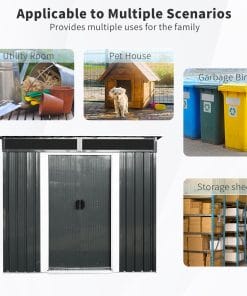 6x5ft Outdoor Metal Storage Shed 16 - BuyStorageShed.com 6x5ft Outdoor Metal Storage Shed
