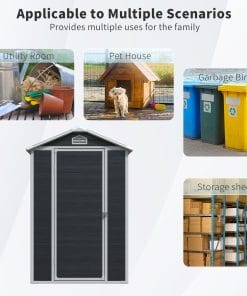 4x6ft Resin Outdoor Storage Shed Kit 15 - BuyStorageShed.com 4x6ft Resin Outdoor Storage Shed Kit