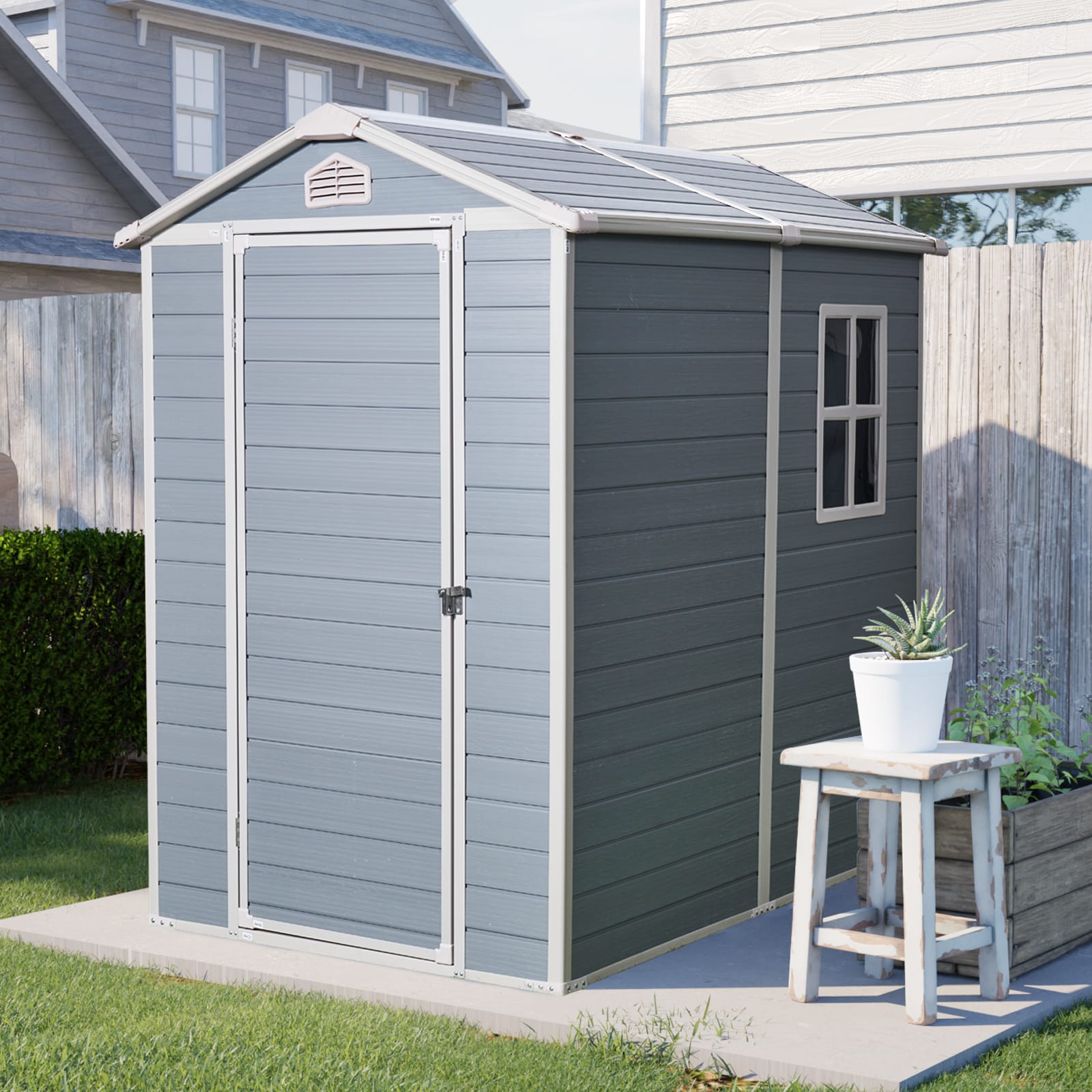 Assembly Instruction For W540S00020 4 - BuyStorageShed.com 4x6ft Resin Outdoor Storage Shed Kit
