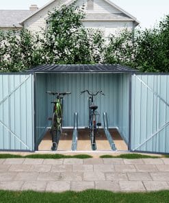 Metal Lean To Bicycle Storage Shed 14 - BuyStorageShed.com Metal Lean To Bicycle Storage Shed
