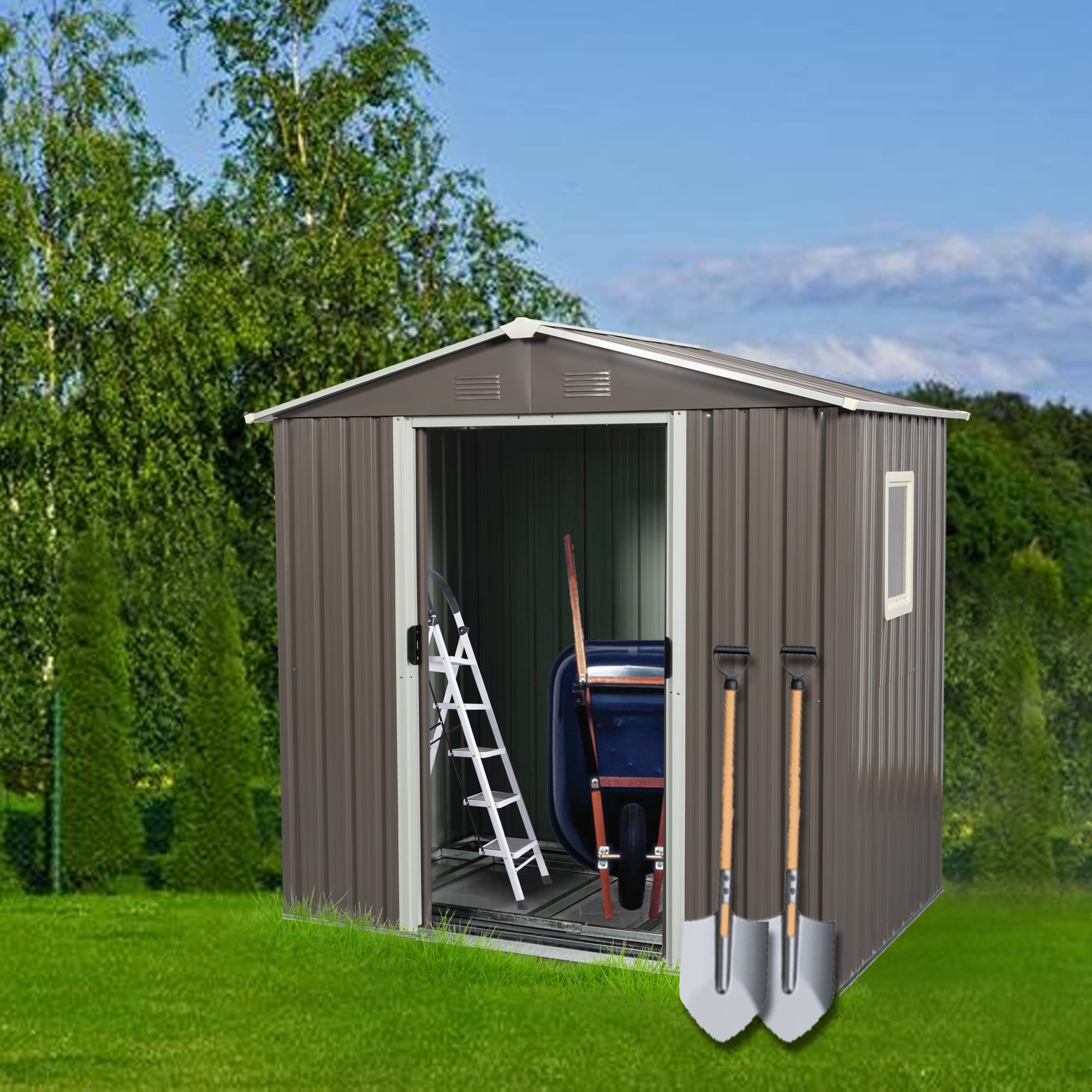 Assembly Instruction For W54071036 10 - BuyStorageShed.com 6x5ft Metal Storage Shed With Floor