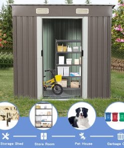 6x4ft Outdoor Metal Storage Shed 37 - BuyStorageShed.com 6x4ft Outdoor Metal Storage Shed