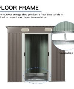 6x4ft Outdoor Metal Storage Shed 40 - BuyStorageShed.com 6x4ft Outdoor Metal Storage Shed