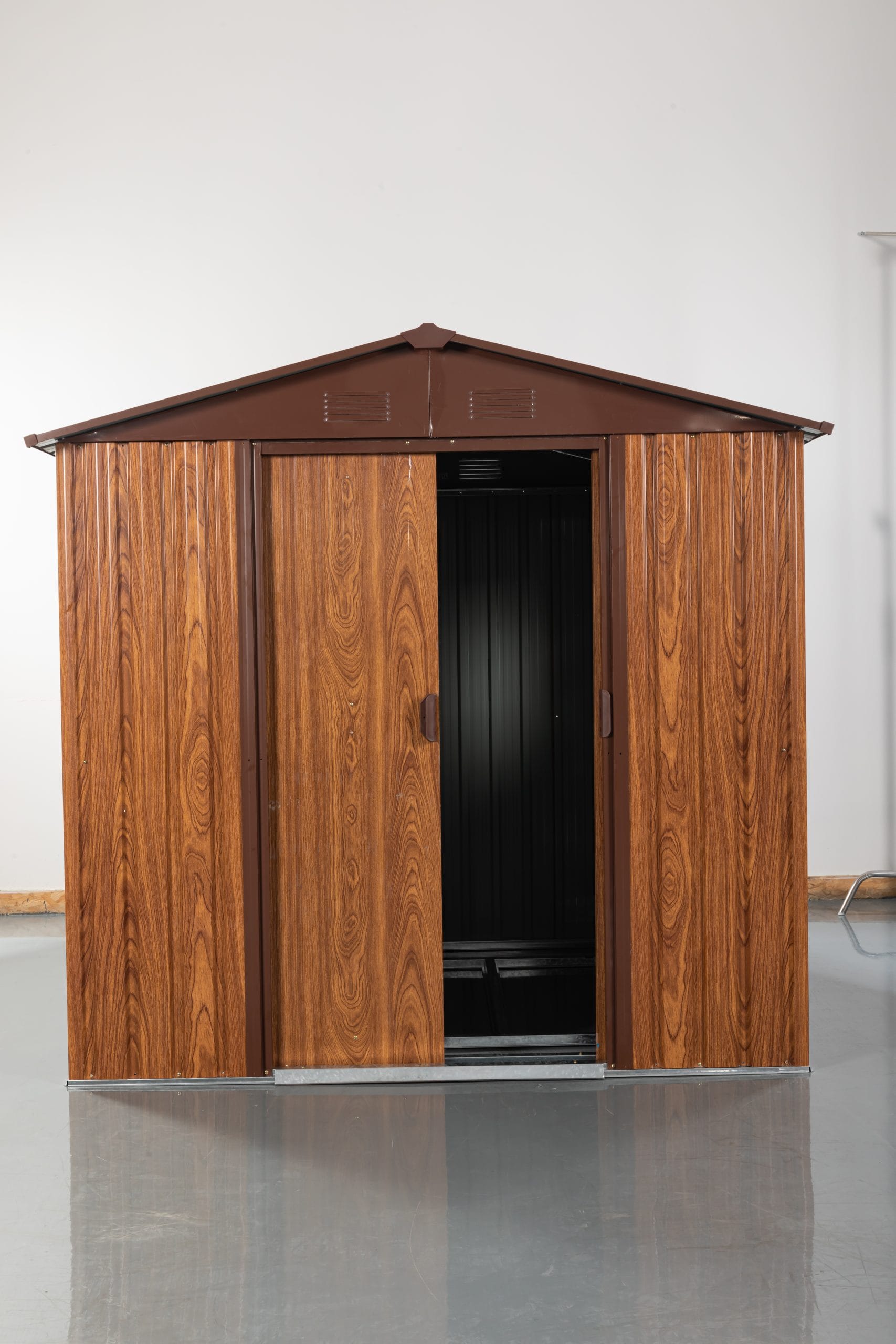 6x6ft Metal Storage Shed with Floor