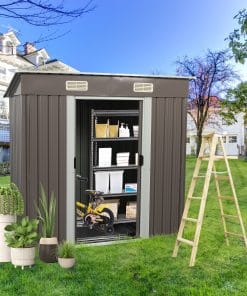 6x4ft Outdoor Metal Storage Shed