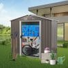 8x4ft Metal Storage Shed With Floor 19 - BuyStorageShed.com 8x4ft Metal Storage Shed With Floor