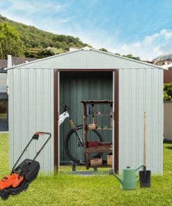 6x5ft Metal Storage Shed With Floor