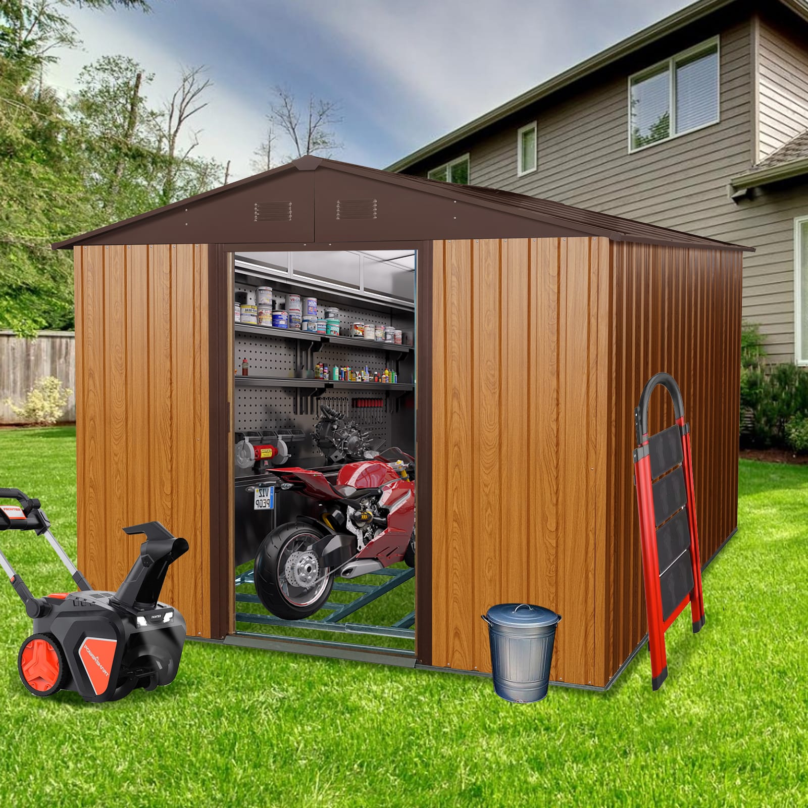 Assembly Instruction For W540S00015 4 - BuyStorageShed.com 8x10ft Metal Storage Shed With Floor