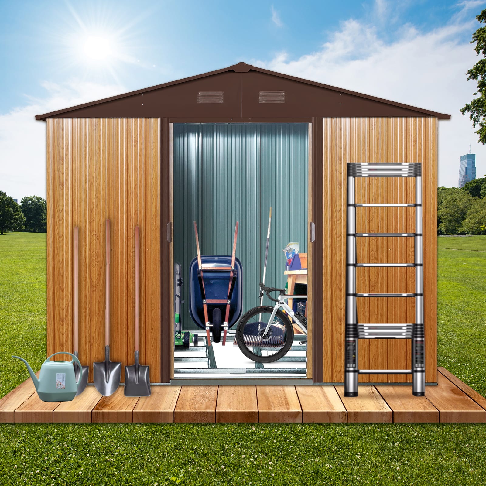 Assembly Instruction For W540P175672 10 - BuyStorageShed.com 8x6ft Outdoor Metal Garden Shed