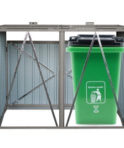 Metal Trash Can Storage Shed 19 - BuyStorageShed.com Metal Trash Can Storage Shed