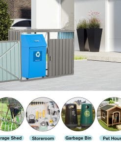 Metal Trash Can Storage Shed 21 - BuyStorageShed.com Metal Trash Can Storage Shed