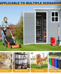 5x3FT Resin Outdoor Storage Shed