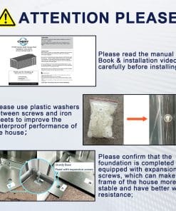 10x20ft Outdoor Metal Storage Shed