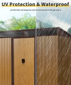 8ft x 6ft Outdoor Metal Storage