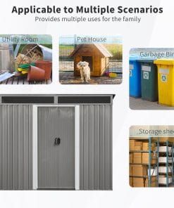 8 x 6ft Outdoor Metal Storage