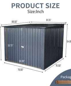 Metal Lean To Bicycle Storage Shed 11 - BuyStorageShed.com Metal Lean To Bicycle Storage Shed