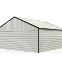 23x22ft Double Door Garage Metal Shed 16 - BuyStorageShed.com 23x22ft Double Door Garage Metal Shed