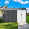 8x12ft Metal Outdoor Storage Shed