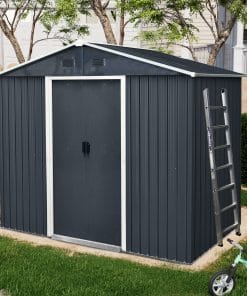 8x4ft Outdoor Storage Shed, Metal