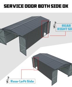13x20ft Metal Outdoor Storage Shed 16 - BuyStorageShed.com 13x20ft Metal Outdoor Storage Shed