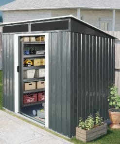 6x5ft Outdoor Metal Storage Shed