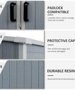 5x3ft Outdoor Storage Shed