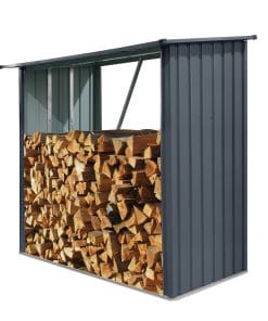 Outdoor Steel Firewood Shed