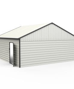 23x22ft Double Door Garage Metal Shed 17 - BuyStorageShed.com 23x22ft Double Door Garage Metal Shed