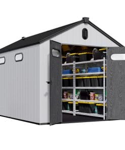 8x12ft Plastic Storage Shed With Floor