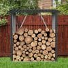 3x5ft Outdoor Metal Firewood Shed 14 - BuyStorageShed.com 3x5ft Outdoor Metal Firewood Shed