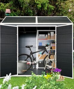 4x8ft Resin Outdoor Storage Shed