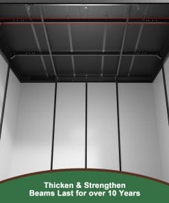 10x7ft Plastic Storage Shed With Floor 11 - BuyStorageShed.com 10x7ft Plastic Storage Shed With Floor