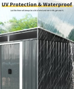 6x5ft Outdoor Metal Storage Shed 15 - BuyStorageShed.com 6x5ft Outdoor Metal Storage Shed
