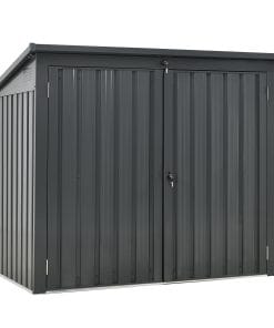 Garbage Bin Shed Stores 2 Trash Cans