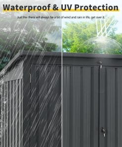 Garbage Bin Shed Stores 2 Trash Cans