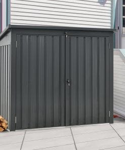 Garbage Bin Shed Stores 2 Trash Cans