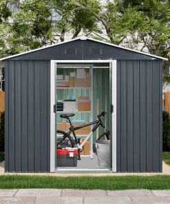 8x4ft Outdoor Storage Shed, Metal 11 - BuyStorageShed.com 8x4ft Outdoor Storage Shed, Metal