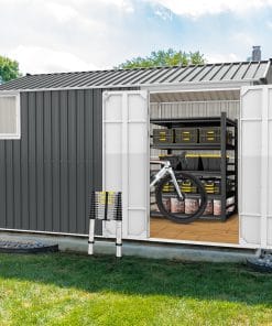 8x12ft Metal Outdoor Storage Shed 11 - BuyStorageShed.com 8x12ft Metal Outdoor Storage Shed