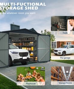 13x20ft Metal Outdoor Storage Shed 17 - BuyStorageShed.com 13x20ft Metal Outdoor Storage Shed