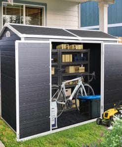 4x8ft Resin Outdoor Storage Shed 15 - BuyStorageShed.com 4x8ft Resin Outdoor Storage Shed