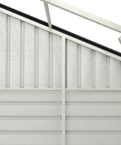 23x22ft Double Door Garage Metal Shed 22 - BuyStorageShed.com 23x22ft Double Door Garage Metal Shed