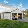 23x22ft Double Door Garage Metal Shed 25 - BuyStorageShed.com 23x22ft Double Door Garage Metal Shed