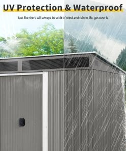 8 x 6ft Outdoor Metal Storage
