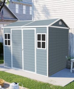 8x6ft Resin Outdoor Storage Shed