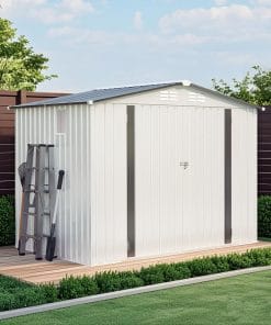 8x6 FT Metal Outdoor Storage Shed