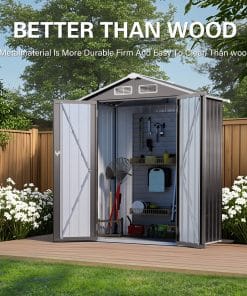5x3 Ft Metal Outdoor Storage Shed
