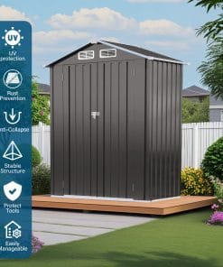 5x3 Ft Metal Outdoor Storage Shed