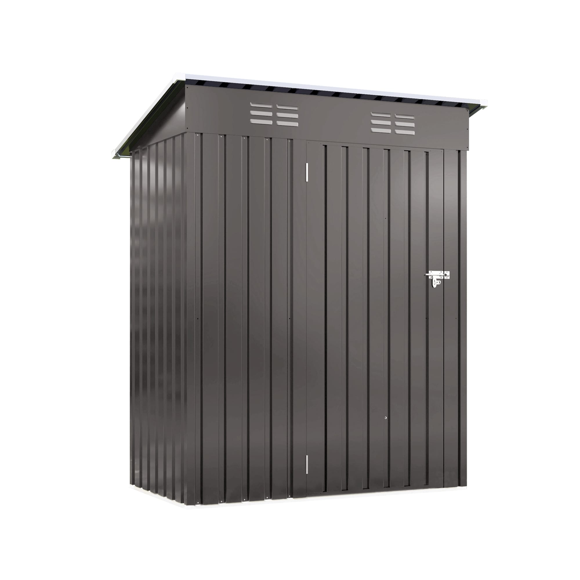 5x3 Ft Metal Outdoor Storage Shed, Gray 8 - BuyStorageShed.com 5x3 Ft Metal Outdoor Storage Shed, Gray