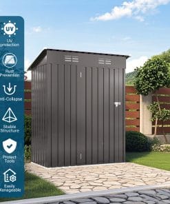 5x3 Ft Metal Outdoor Storage Shed, Gray 14 - BuyStorageShed.com 5x3 Ft Metal Outdoor Storage Shed, Gray