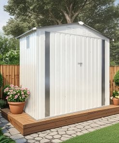 6x4 FT Metal Outdoor Storage Shed